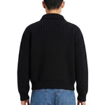 Cardigan in lana con bottoni nero 