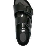 Ciabatte Arizona in pelle in nero Birkenstock - unisex 