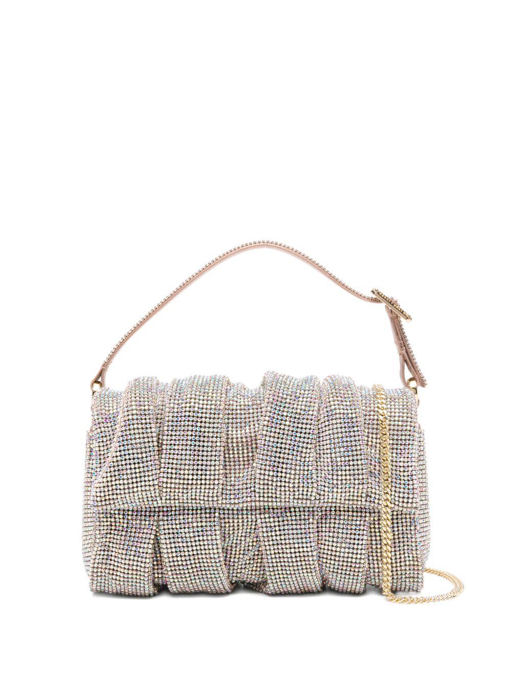 Borsa a mano con cristalli in rosa Benedetta Bruzziches - donna 
