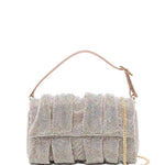 Borsa a mano con cristalli in rosa Benedetta Bruzziches - donna 