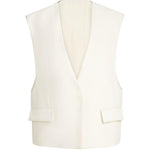 Gilet senza tasche in bianco Brunello cucinelli - donna 