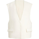 Gilet senza tasche in bianco Brunello cucinelli - donna 