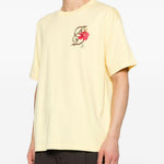 T-shirt D Hibiscus Brodée in giallo Drole de monsieur - uomo 
