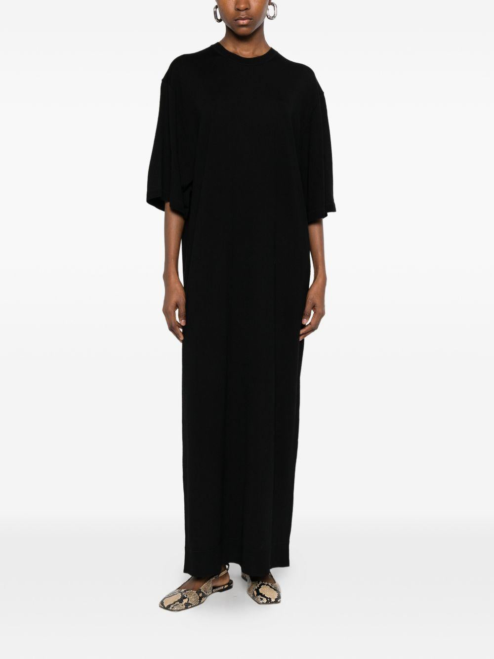 Abito lungo in maglia in nero Toteme - donna 