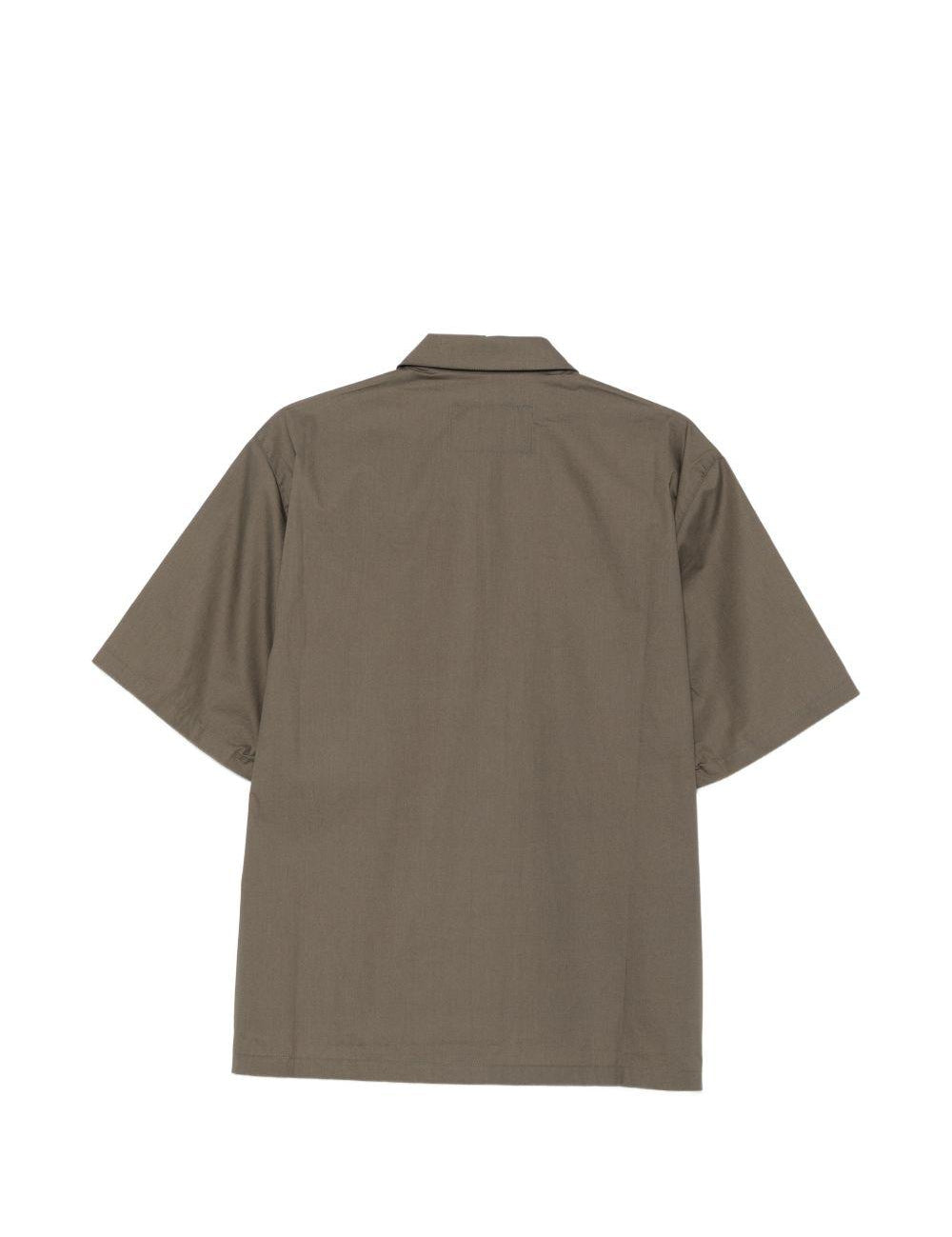 Camicia a maniche corte in verde Gr10k replicated - uomo 