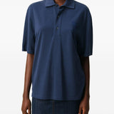 Polo Ami de Coeur con applicazione in blu Ami paris - uomo 