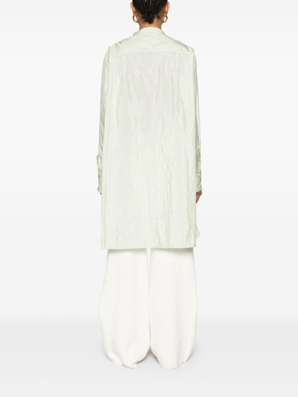 Camicia in raso in verde Jil sander - donna 