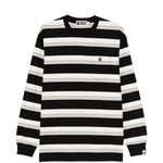 T-shirt a righe a maniche lunghe multicolore A bathing Ape - uomo 