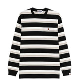 T-shirt a righe a maniche lunghe multicolore A bathing Ape - uomo 