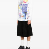 Camicia a maniche lunghe con stampa in bianco Kidsuper - uomo 