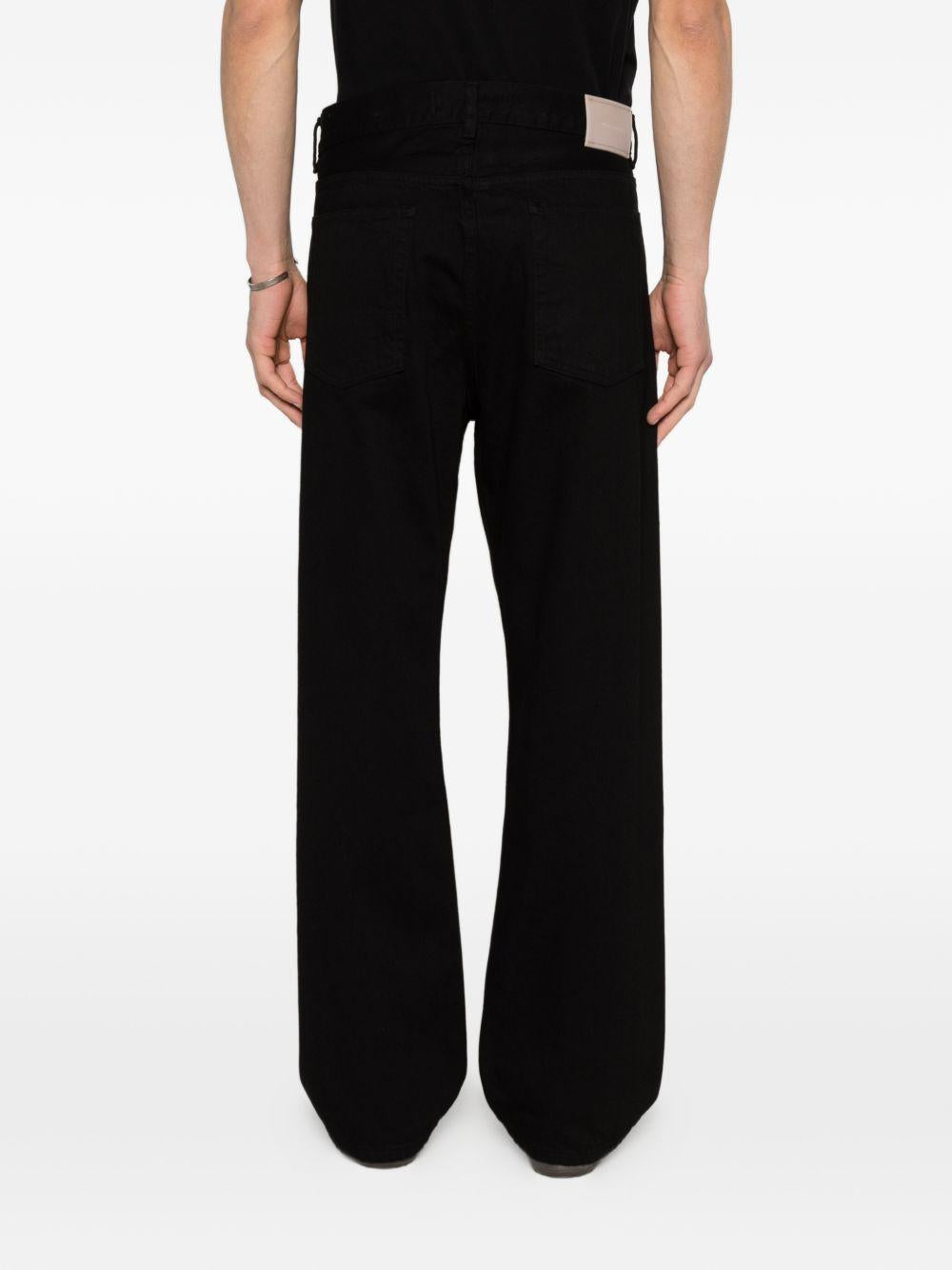Jeans a bottoni in nero Our legacy - uomo 