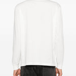 T-shirt a maniche lunghe con stampa a t-shirt da crociera in bianco Our legacy - uomo 