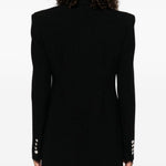 Cappotto con bottoni gioiello in nero Alessandra Rich - donna 