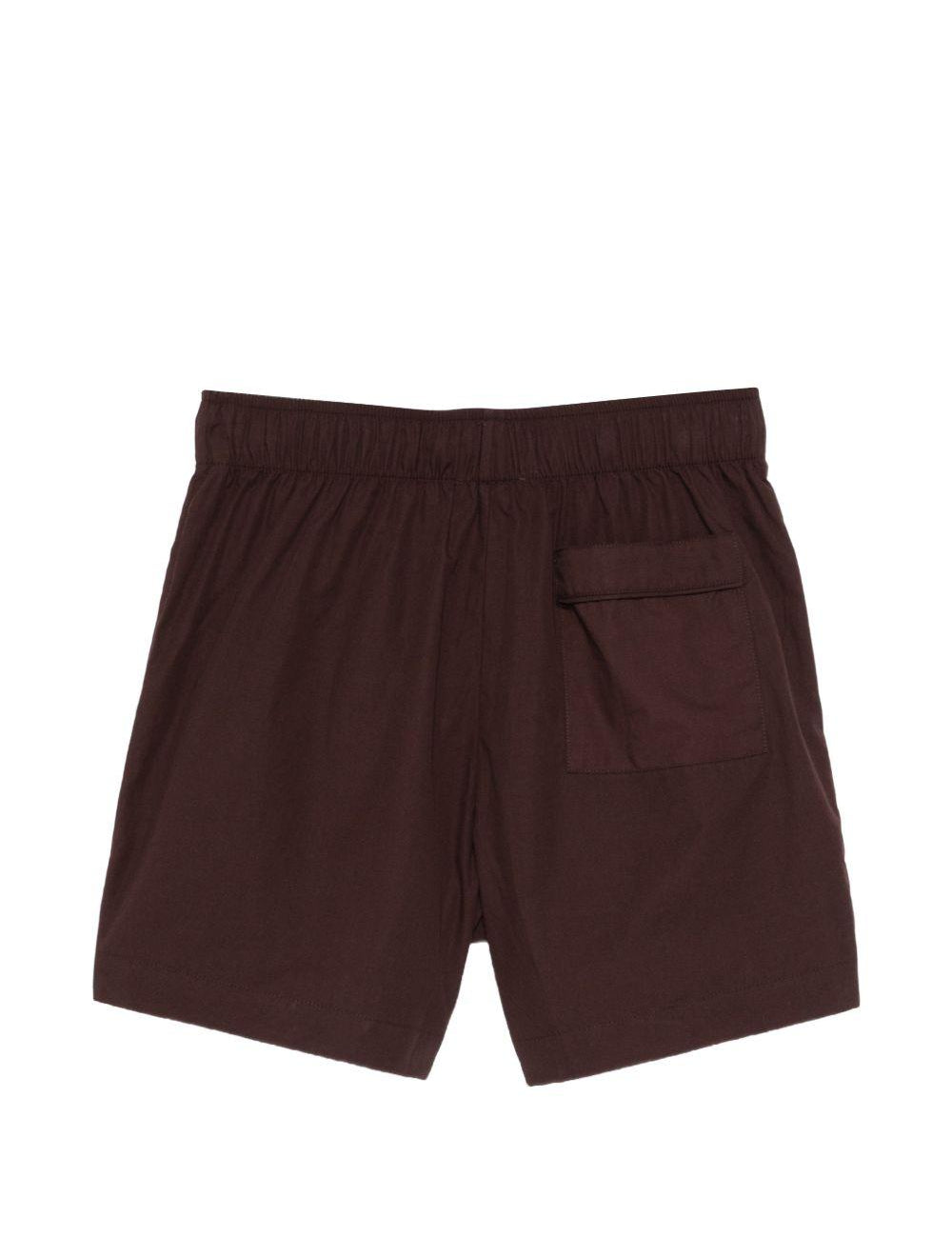 Shorts con coulisse in marrone Entire studios - donna 