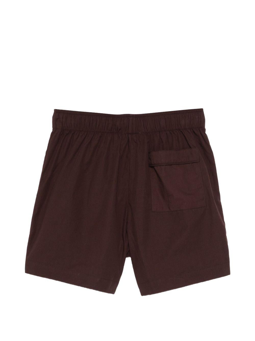 Shorts con coulisse in marrone Entire studios - donna 