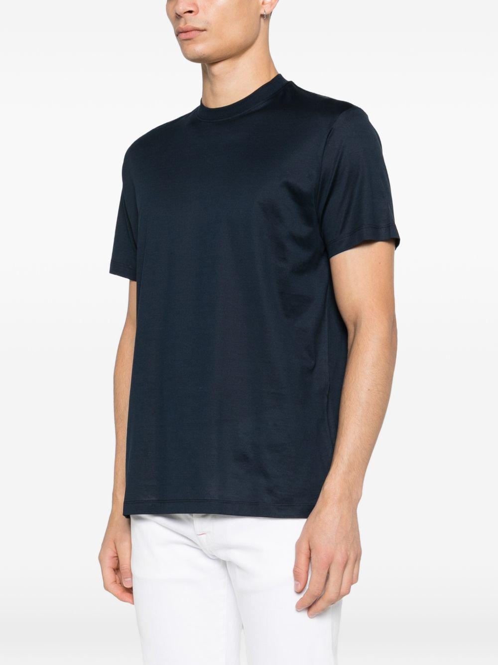 T-shirt a maniche corte in blu Tokyo luxury brand - uomo 