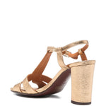 Sandali con tacco alto in oro Chie mihara - donna 