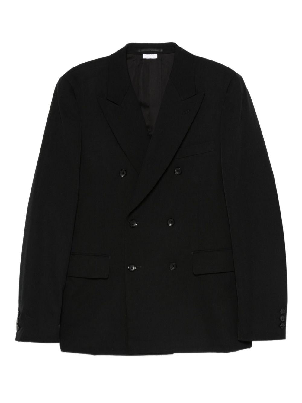 Giacca doppiopetto in nero Comme des garcons homme PLUS - uomo 