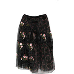 Gonna midi a fiori in nero Simone Rocha - donna 