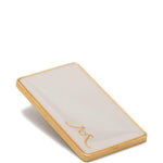 Orecchini quadrati oversize in bianco rowen rose - donna 