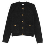 Cardigan con bottoni dorati in grigio Toteme - donna 
