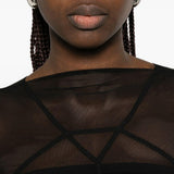 Abito maxi temple in nero Rick owens - donna 