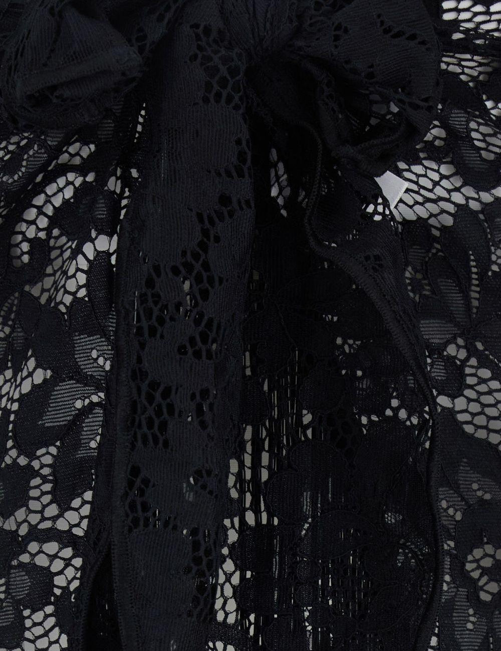 Gonna con frange in nero Venuja - donna 