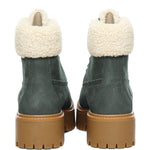 Stivali con plateau in pelle di montone in marrone Timberland - donna 