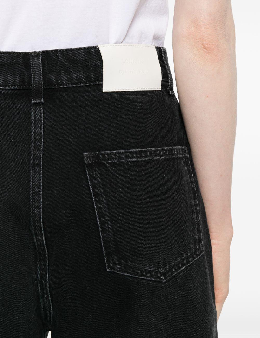 Shorts con tasche in grigio Loulou de saison - donna 