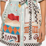Chemisier con stampa grafica multicolore Alemais - donna 