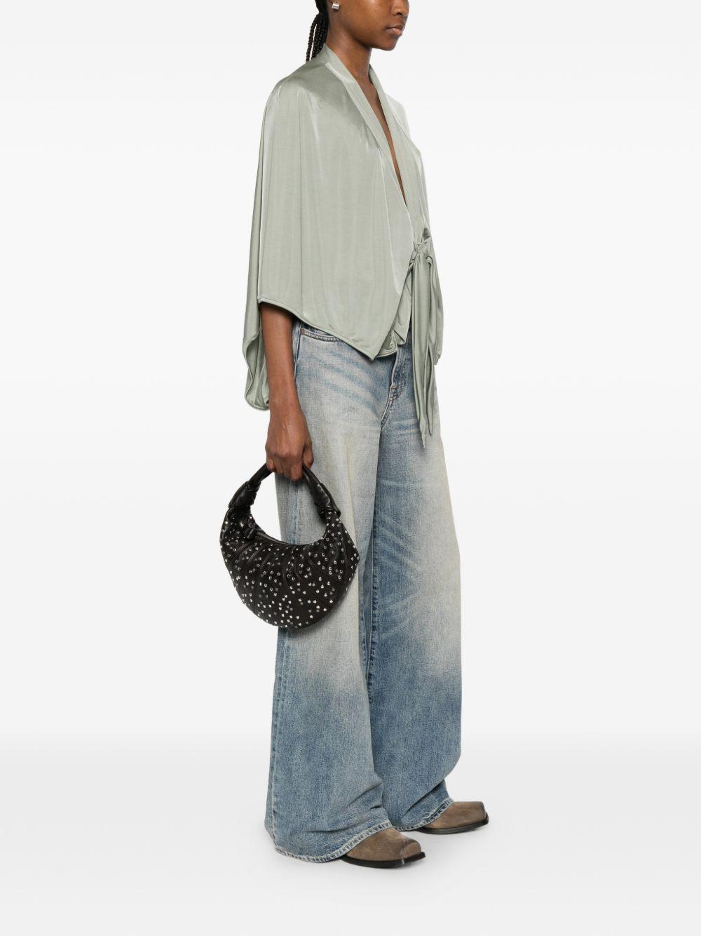 Blusa con nodo in argento Rick Owens Lilies - donna 