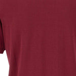 T-shirt a girocollo in bordeaux Kangra - uomo 