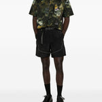 Camicia a maniche corte con stampa grafica in verde Roa x and wander - uomo 