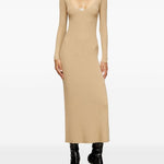 Abito midi a coste in beige Diesel - donna 