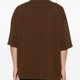 T-shirt a manica corta in marrone  Entire studios - unisex 