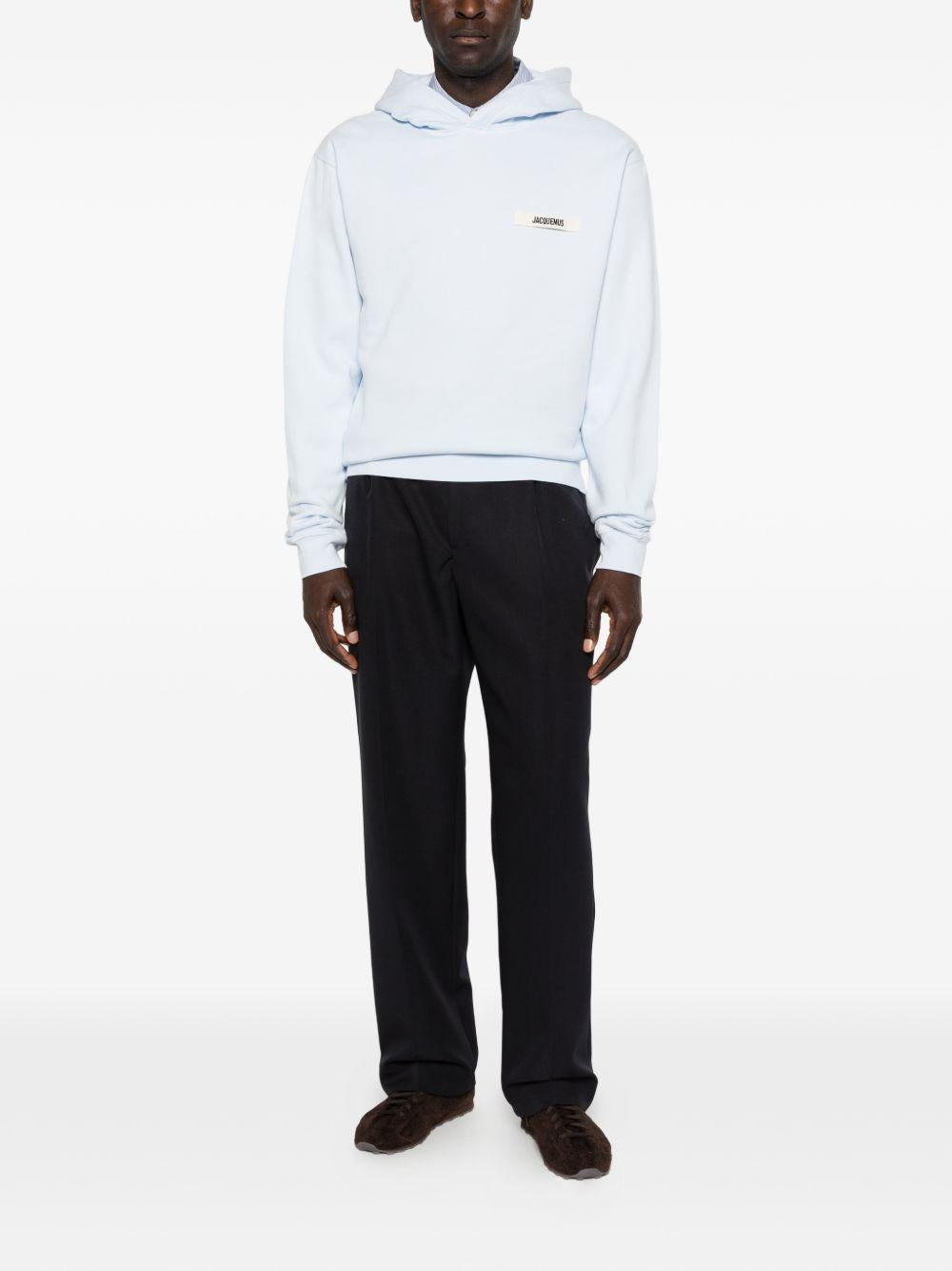 Felpa con logo in azzurro Jacquemus - unisex 