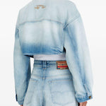Giacca denim crop de-malley-s in celeste Diesel - donna 
