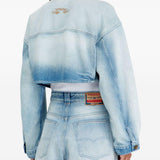Giacca denim crop de-malley-s in celeste Diesel - donna 