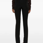 Pantaloni a gamba dritta con spacchi  in nero The latest - donna 