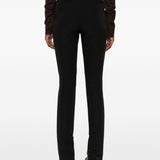 Pantaloni a gamba dritta con spacchi  in nero The latest - donna 