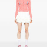 Cardigan con ricamo in rosa Shushu/tong - donna 