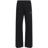 Pantaloni con applicazione in nero Mm6 maison margiela - uomo 
