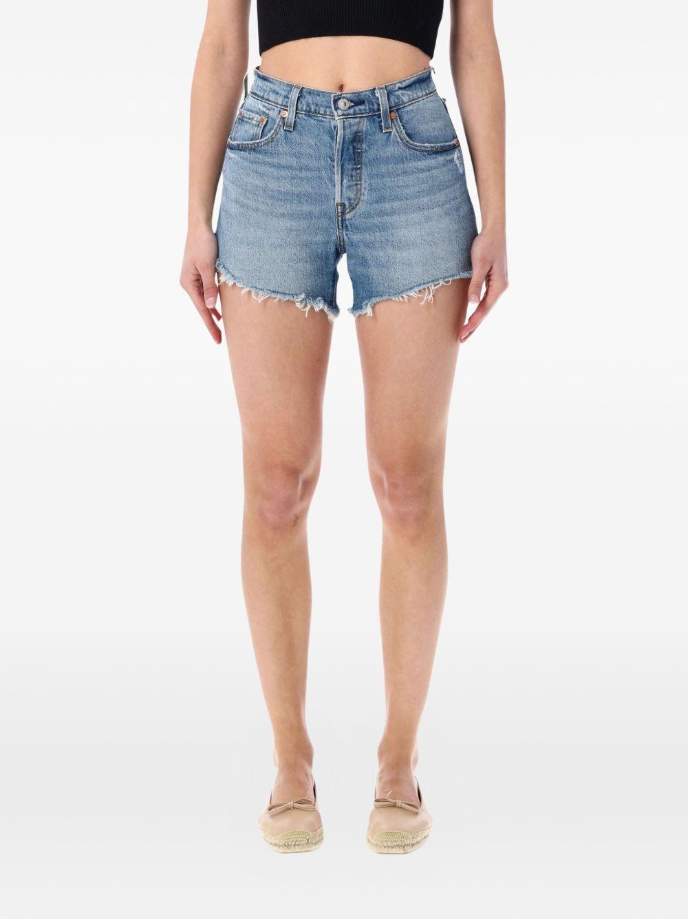Pantaloncini sfrangiati 501® curve in blu Levi's - donna 