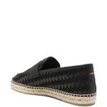 Espadrilles intrecciate a forma di penny in nero Castañer - uomo 