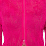 Top a maniche lunghe con design plissettato in rosa Issey miyake  - donna 