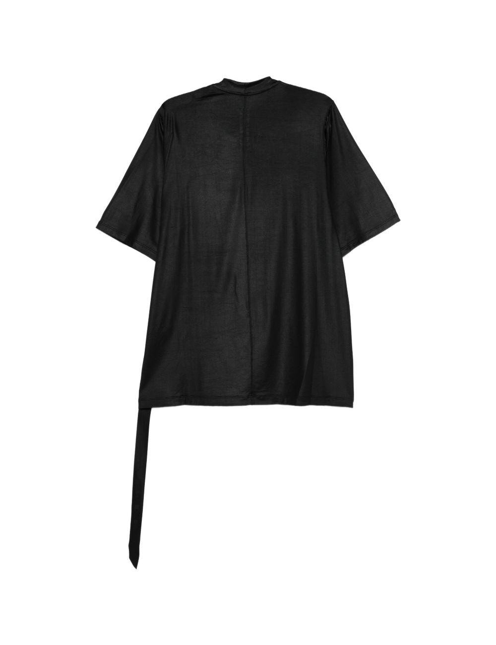 T-shirt a manica corta con nastro in nero Rick owens drkshdw - donna 