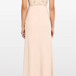 Abito lungo reverie con cristalli in rosa Jenny packham - donna 