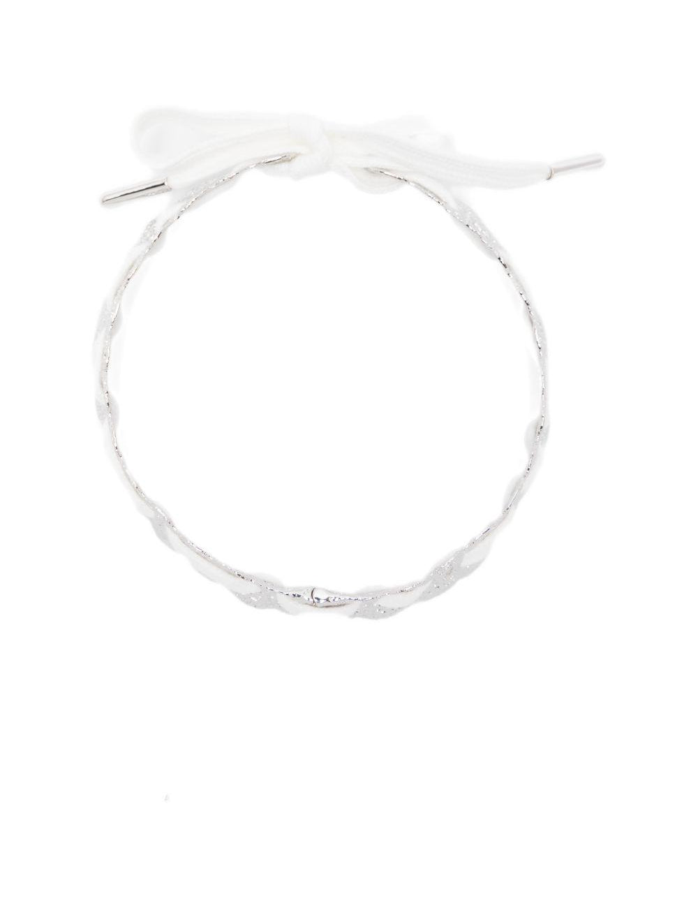 Collana n pizzo con fiocco in bianco Yvmin - donna 