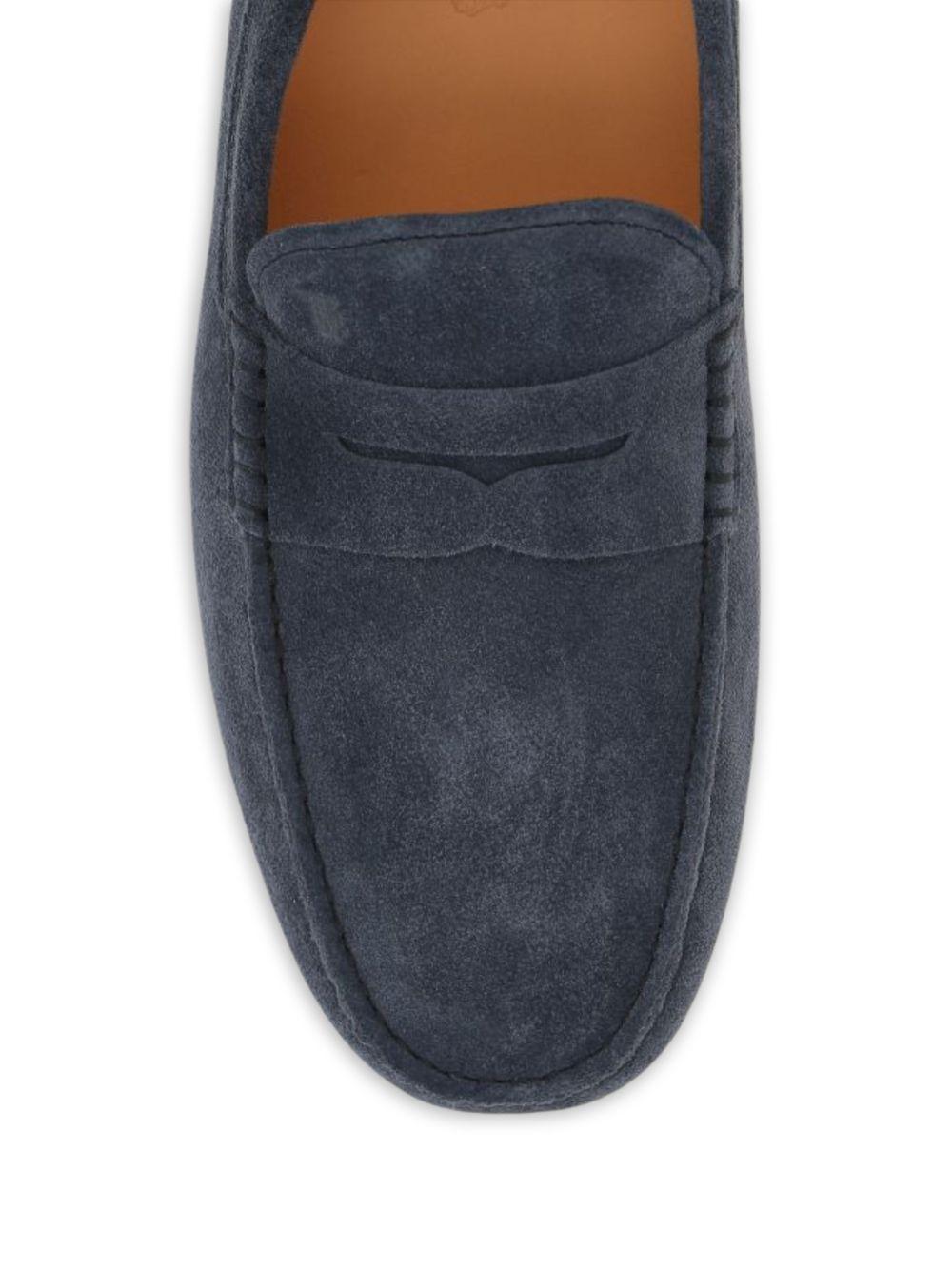 Mocassini in suede gommino in blu Tod's - uomo 