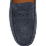 Mocassini in suede gommino in blu Tod's - uomo 